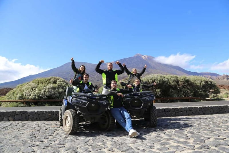 Teide Quad Tour - Tenerife - The climb to 2,400 meters: volcanic terrain, pine areas, and guided stops