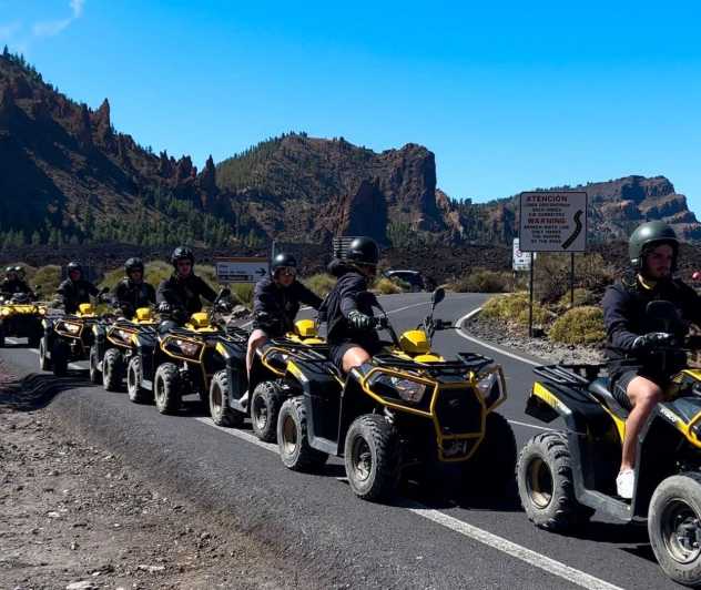Tenerife: Guided Group Quad Tour on Mount Teide - The picnic break: margherita pizza and arancini in the middle of the action