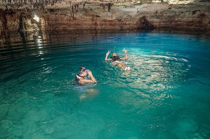 The Best Adrenaline Park! ATV´s Ziplines & Cenote swim experience from Cancun - Snacks, tacos, and that post-adrenaline energy moment