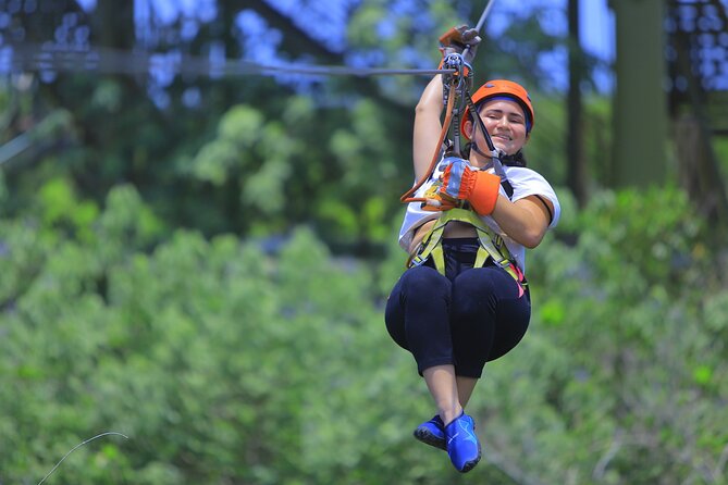 Top ATV's in Mexico includes Cenote, Ziplines, snack & transport. - Zip-line circuit: the safety-first part of the day
