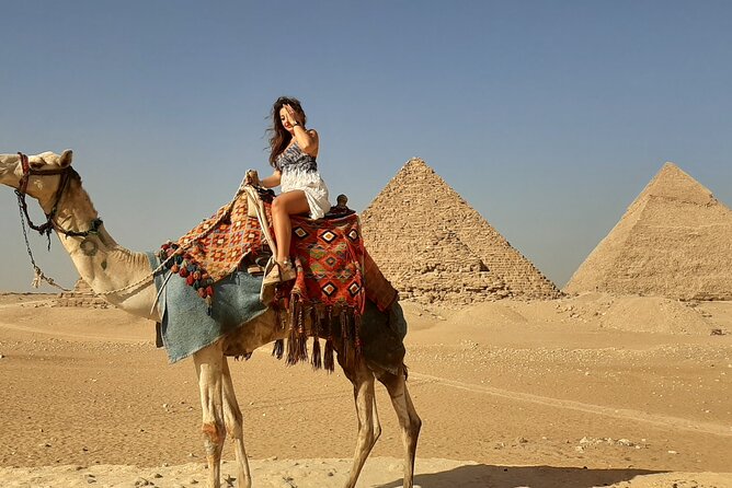 Top Private All Inc-Pyramids,Camel,Quad Bike,Inside Pyramid&Lunch - First big moment: Great Pyramid of Khufu and the Sphinx area viewpoints