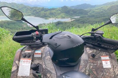 Trip to the heart of Tahaa Safari Mountains in Quad / ATV - Getting to the start: pickup and easy access