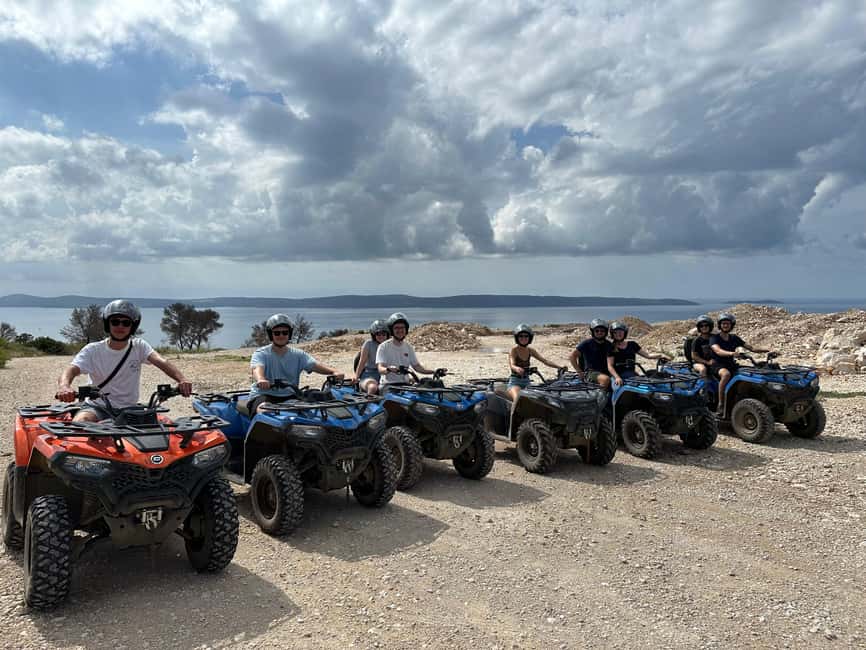 Trogir, Žedno: Čiovo Island 100% Off-Road Quad ATV Tour - The cliffside 16th-century monastery stop by the sea