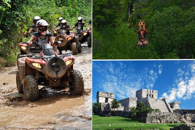 Tulum Adventure (archeological zone-Atv-ziplines-cenote-lunch-drinks-rappel) - Zip-lines and rock rappel: measuring adrenaline, not marketing