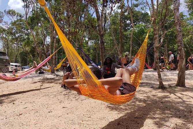 Tulum Extreme Mayan Adventure with ATV, Zipline and Cenote - The Water Zipline Splash and the Rappel Moment