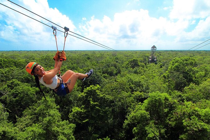 Tulum Half-Day Jungle Adventure ATV, Ziplines (4) & Mexican Snack - ATV through the jungle: fun off-road, but don’t expect a scenic drive