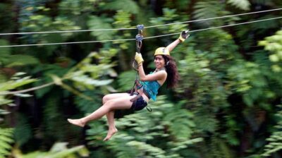 Ubud: ATV Quad Bike & Zip-Line Adventure with Meal - Zip-line over Tegalalang: what the flying fox moment feels like