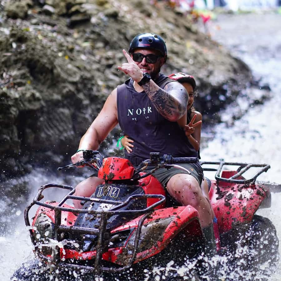 Ubud Bali ATV Alasan Adventure Gorila Cave & Cretya Pool Bar - ATV single vs tandem: limits you should actually check
