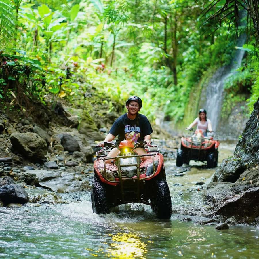 Ubud Bali ATV Alasan Adventure Gorila Cave & Cretya Pool Bar - How The Ride Actually Plays Out: From Training to Gorilla Cave