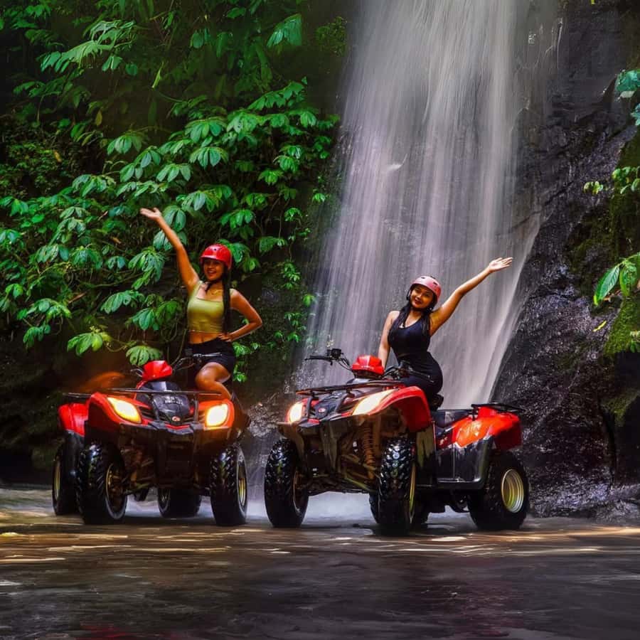 Ubud Bali: Kuber ATV Quad Bike with Long Tunnel & Waterfalls - Waterfalls and river crossings: expect wet, not optional