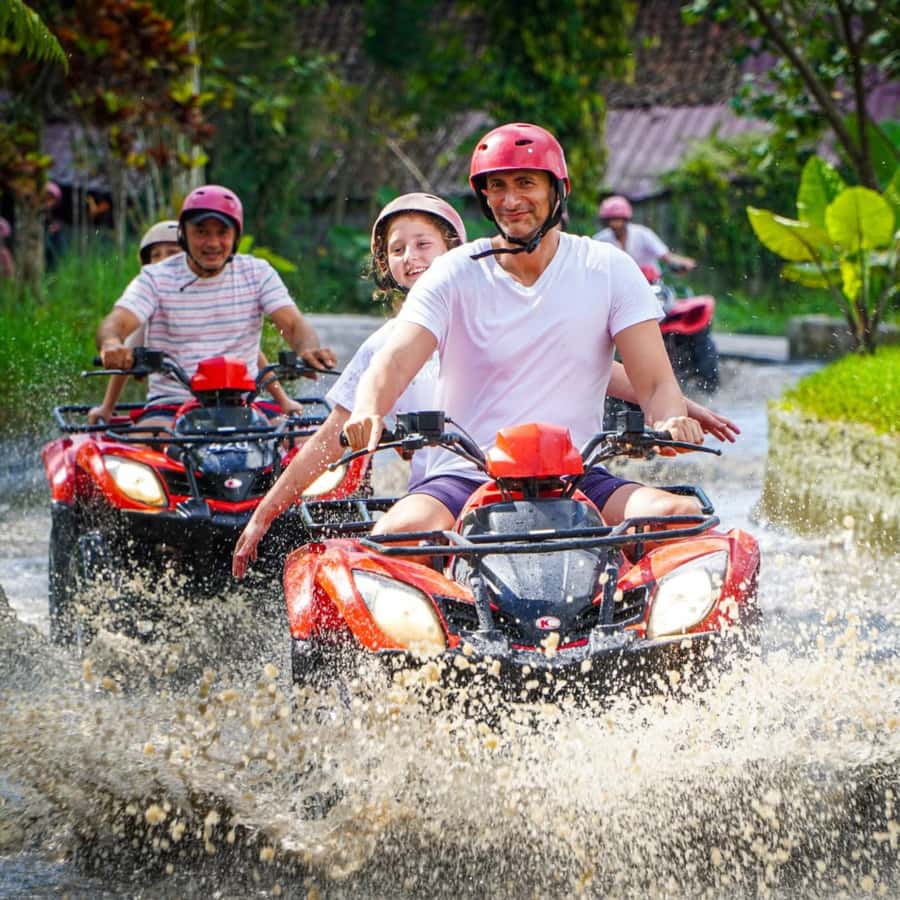 Ubud Bali: Kuber ATV Quad Bike with Long Tunnel & Waterfalls - Rice fields and plantations: the scenery that breaks up the adrenaline