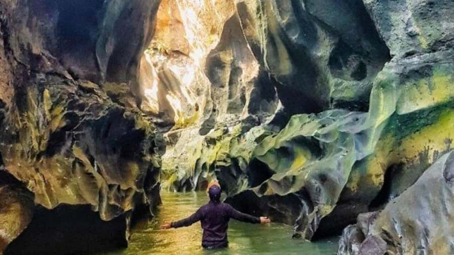 Ubud: Gorilla Cave Tunnel ATV & Beji Guwang Hidden Canyon - Beji Guwang Hidden Canyon: waist-deep water, tight squeezes, and the Oos River route