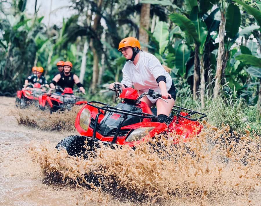Ubud: Gorilla Face ATV Quad Bike Adventure with Lunch - The route: rice fields, bamboo forest, Ubud village, and muddy trails