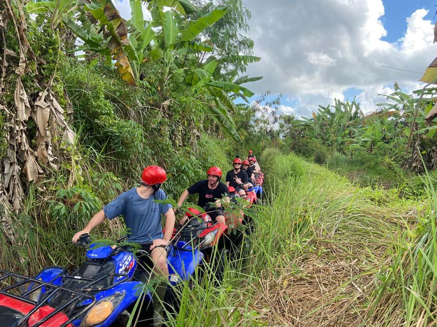 Ubud: Gorilla Face Quad Bike, Jungle Swing, Waterfall & Meal - Gorilla Face quad bike: the fun part that also gets messy