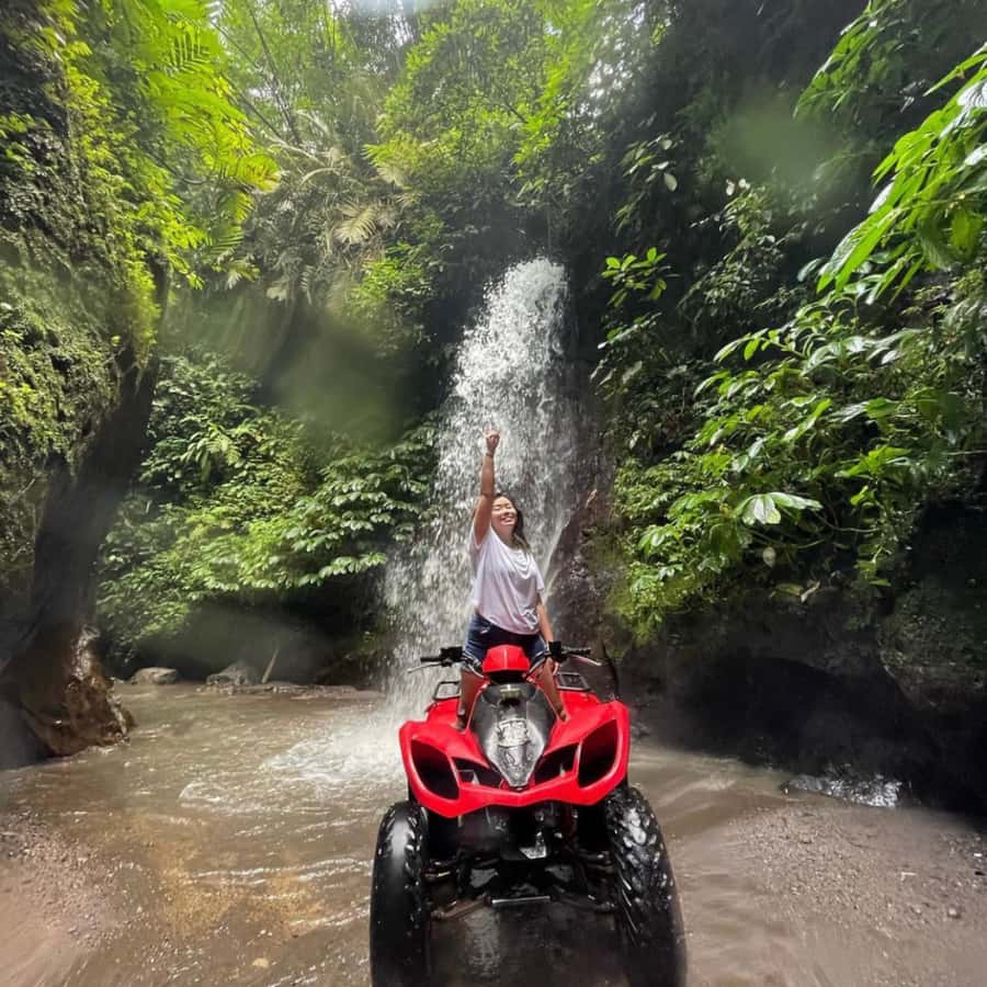Ubud: Jungle, Waterfall, and Tunnel ATV Tour & Lunch Options - 700-meter cave and waterfall physics: the core of this Ubud quad ride