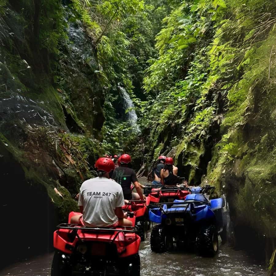 Ubud: Jungle, Waterfall, and Tunnel ATV Tour & Lunch Options - From irrigation canals to mud runs: what your driving time feels like