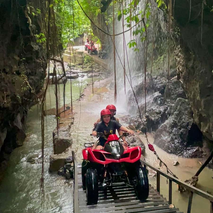 Ubud: Quad ATV Waterfalls & Barong Caves - Quad biking with caves and waterfalls around Ubud