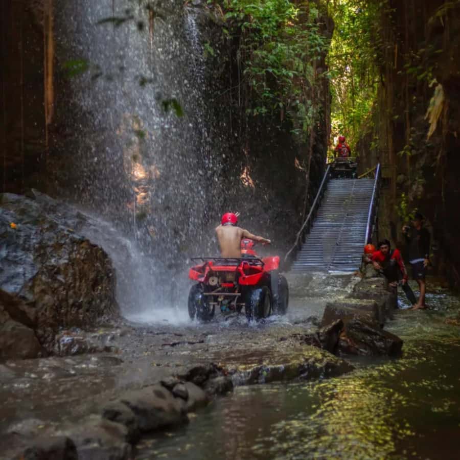 Ubud: Quad ATV Waterfalls & Barong Caves - JAMBE ASRI ATV: what the 1-hour ride feels like