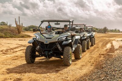 UTV Buggy and Snorkeling Tour in Willemstad Curacao - Getting set up at Sint Michiel and riding in a tight group
