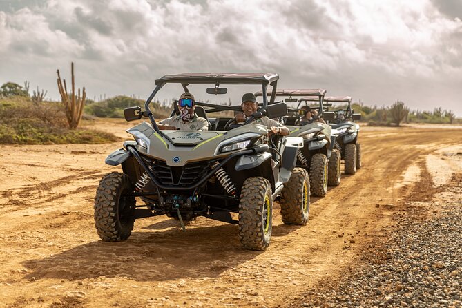 UTV Buggy and Snorkeling Tour in Willemstad Curacao - Getting set up at Sint Michiel and riding in a tight group
