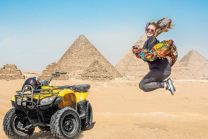 VIP Private Tour Giza Pyramids ,Sphinx , Quad Ride, Camel Ride - Hotel pickup, private transport, and your guide staying in control